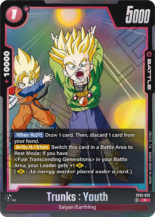 Trunks : Youth (ST01-013) [Story Booster 01] | Devastation Store