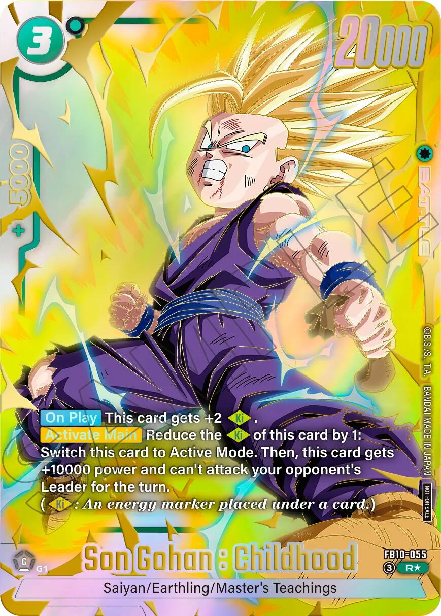 Son Gohan : Childhood (FB10-055) (Limited Pack 26-27 WAVE2) [Fusion World Tournament Cards] | Devastation Store