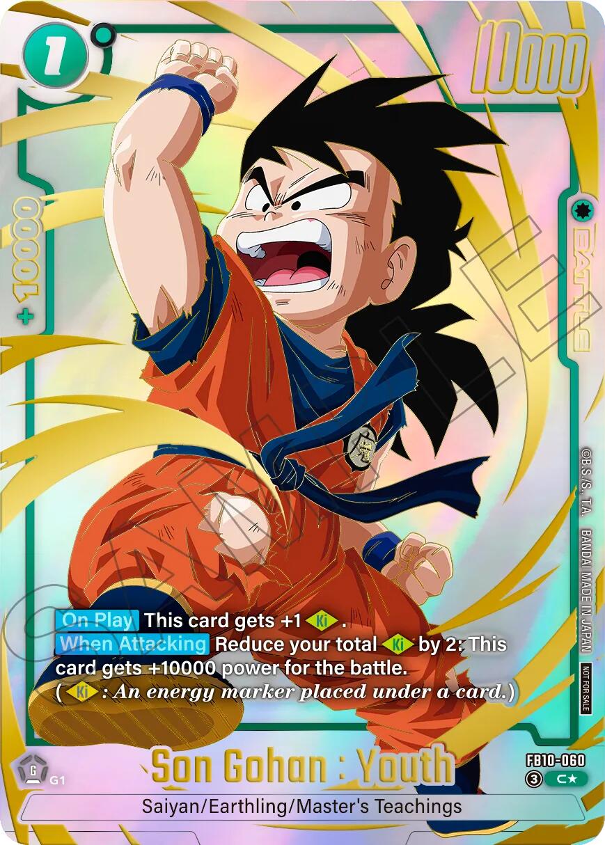 Son Gohan : Youth (FB10-060) (Limited Pack 26-27 WAVE2) [Fusion World Tournament Cards] | Devastation Store