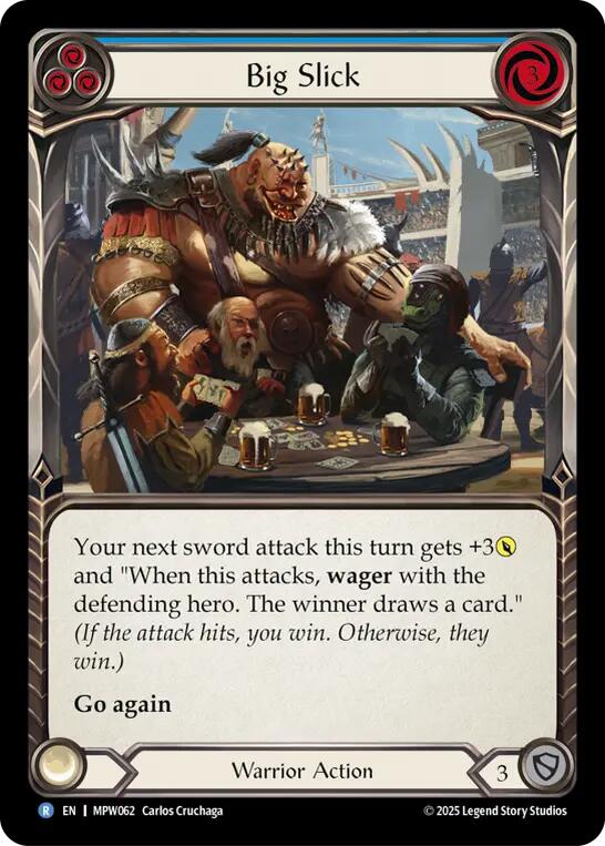 Big Slick (Blue) [MPW062] (Mastery Pack Warrior)  Rainbow Foil | Devastation Store
