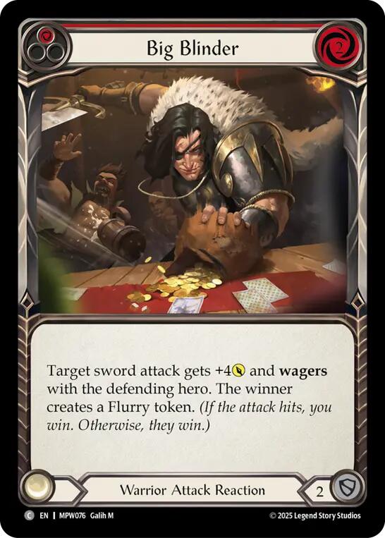 Big Blinder (Red) [MPW076] (Mastery Pack Warrior)  Rainbow Foil | Devastation Store