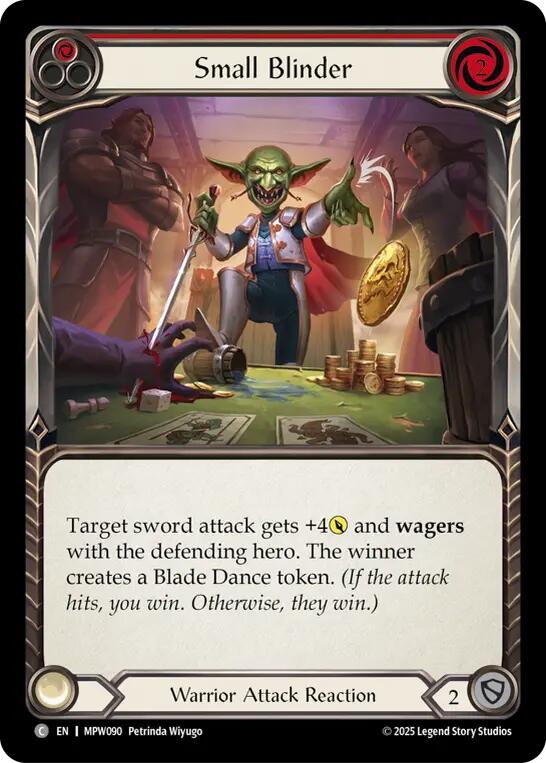 Small Blinder (Red) [MPW090] (Mastery Pack Warrior)  Rainbow Foil | Devastation Store