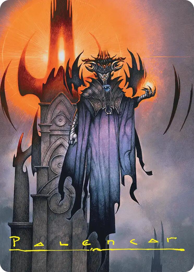 Sauron, the Lidless Eye Art Card (Gold-Stamped Signature) [The Hobbit Art Series] | Devastation Store