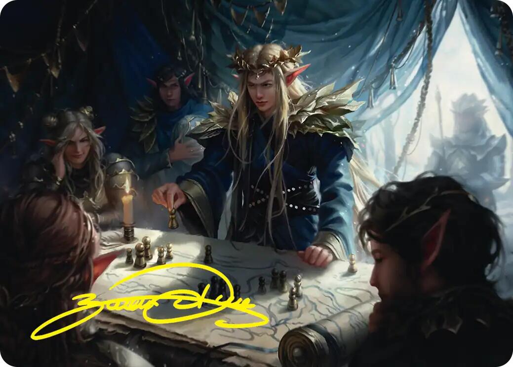 Thranduil the Strategist Art Card (Gold-Stamped Signature) [The Hobbit Art Series] | Devastation Store