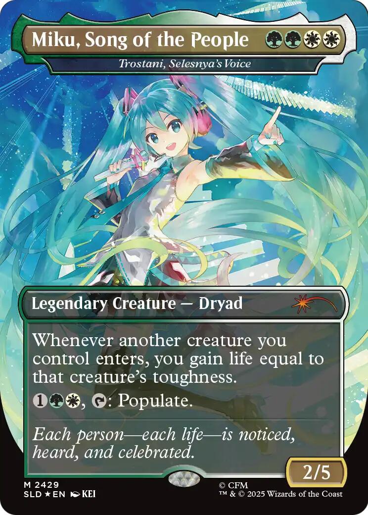 Miku, Song of the People - Trostani, Selesnya's Voice [Secret Lair Drop Series] | Devastation Store