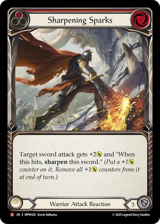 Sharpening Sparks (Red) [MPW026] (Mastery Pack Warrior) | Devastation Store