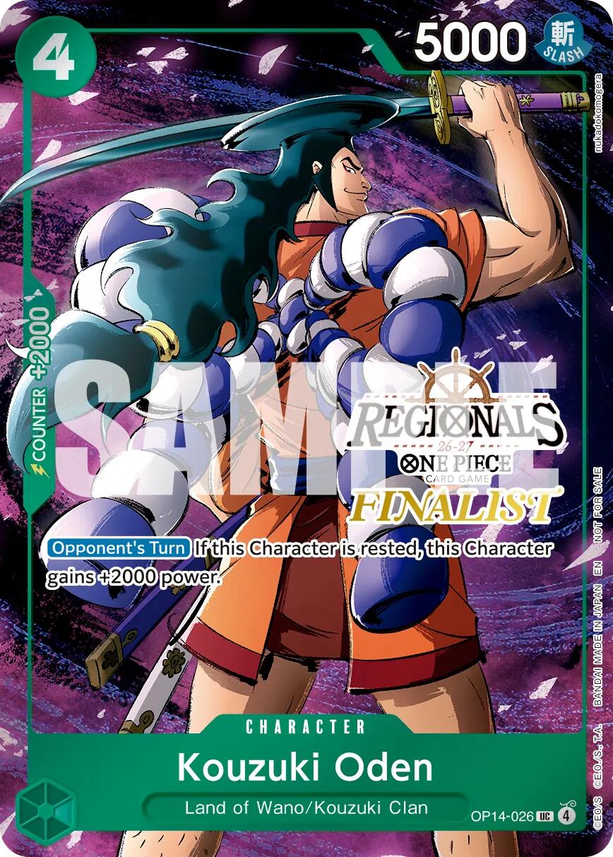 Kouzuki Oden (Regionals Finalist Card Set 26-27 Vol.2) [One Piece Promotion Cards] | Devastation Store