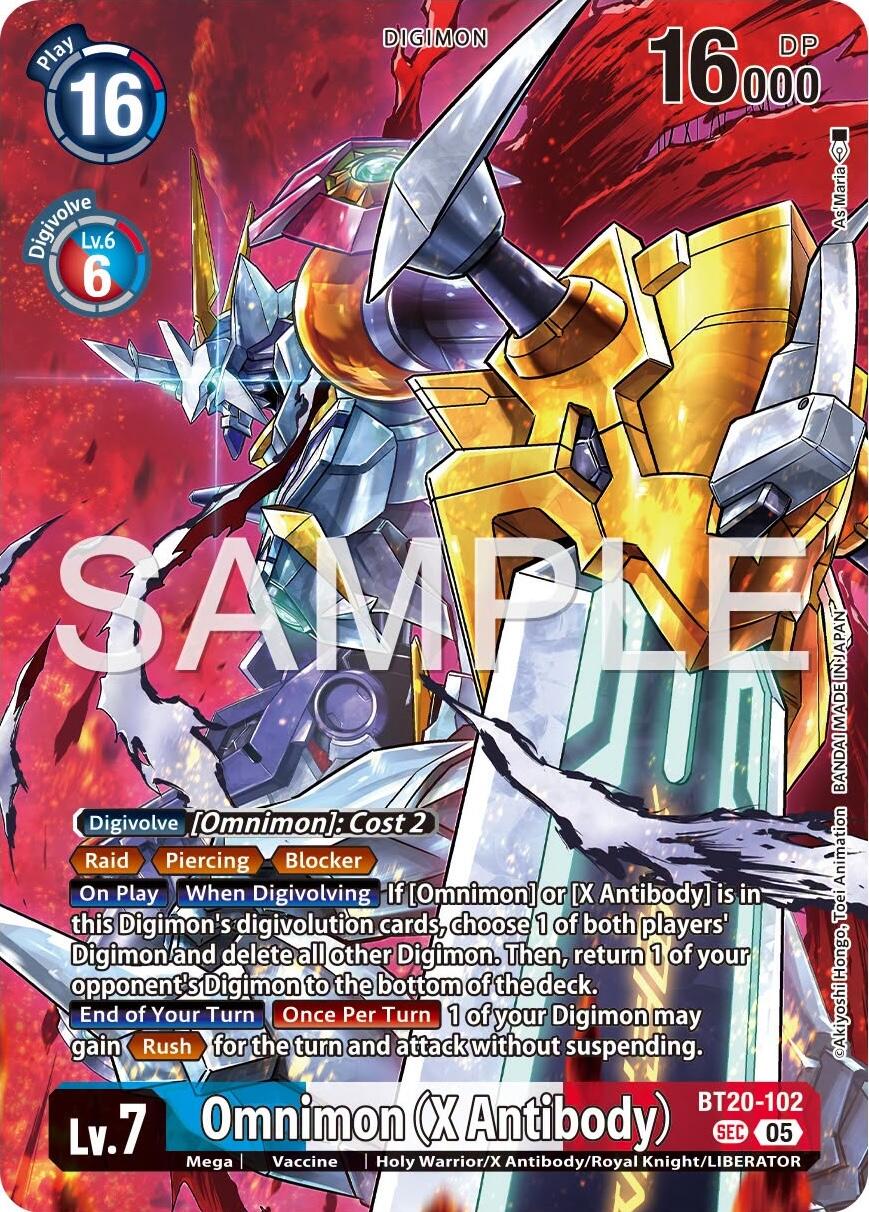 Omnimon [BT20-102] (X Antibody) (Tamer's Selection Box Ver. X Antibody) [Promotional Cards] | Devastation Store