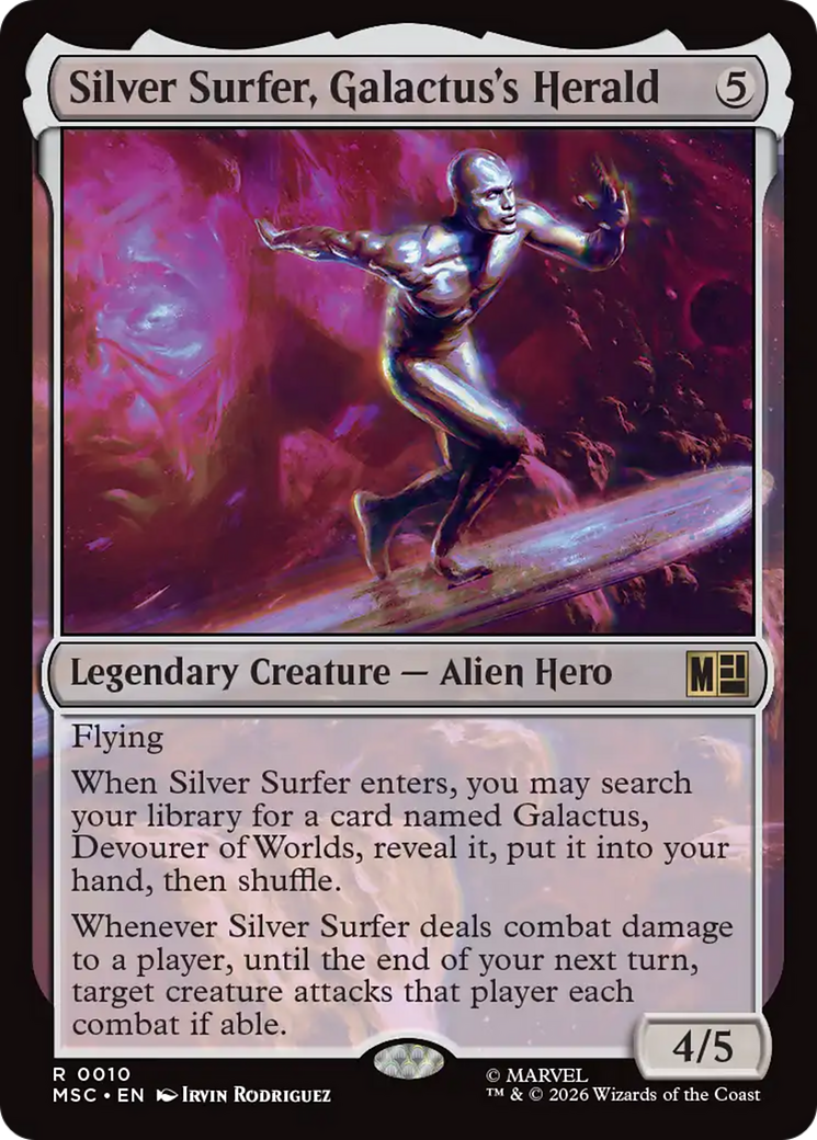 Silver Surfer, Galactus's Herald (Surge Foil) [Marvel Super Heroes Commander] | Devastation Store