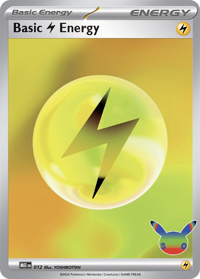 Basic Lightning Energy (012) (30th Celebration) [Mega Evolution Energies] | Devastation Store