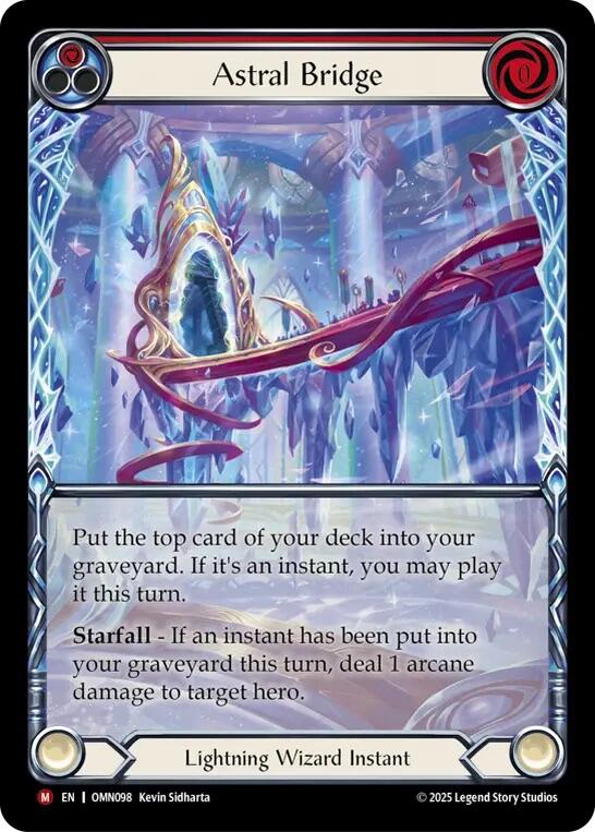 Astral Bridge (Red) (Extended Art) [OMN098] (Omens of the Third Age)  Cold Foil | Devastation Store