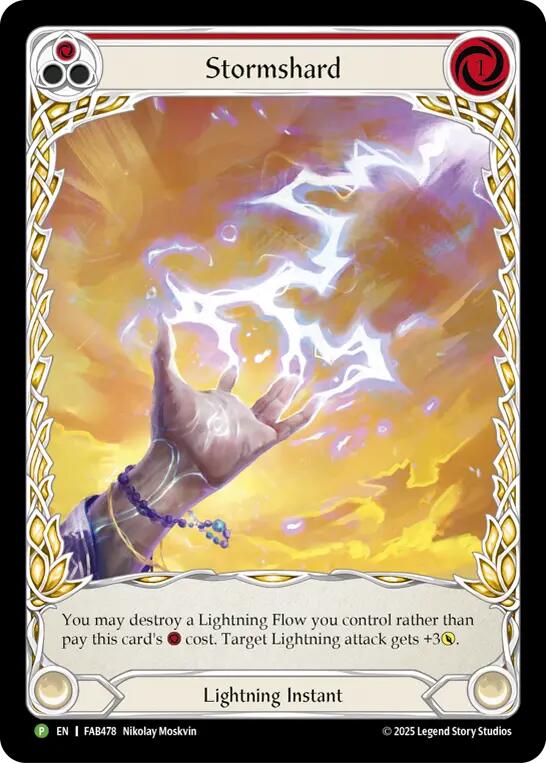 Stormshard (Red) [FAB478] (Promo)  Cold Foil | Devastation Store