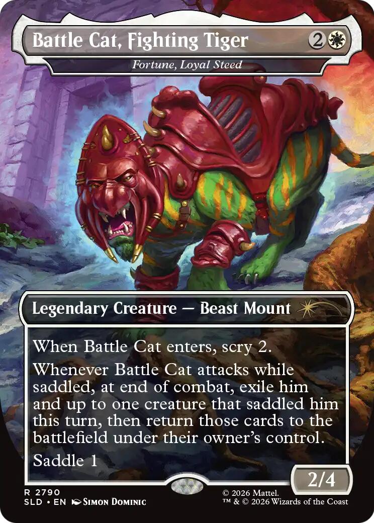 Battle Cat, Fighting Tiger - Fortune, Loyal Steed [Secret Lair Drop Series] | Devastation Store