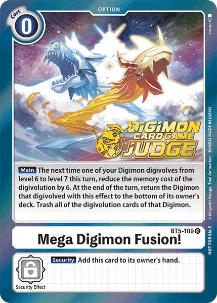 Mega Digimon Fusion! [BT5-109] (Judge Pack 1) [Battle of Omni Promos] | Devastation Store