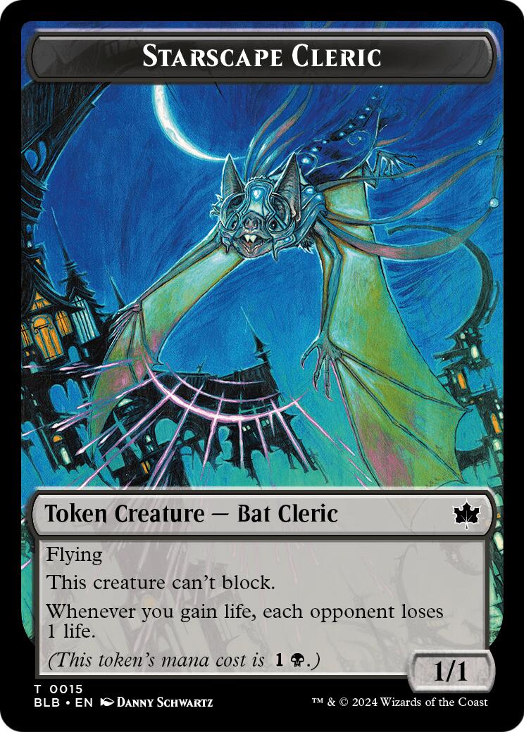 Starscape Cleric // Clue Double-Sided Token [Secrets of Strixhaven Tokens] | Devastation Store