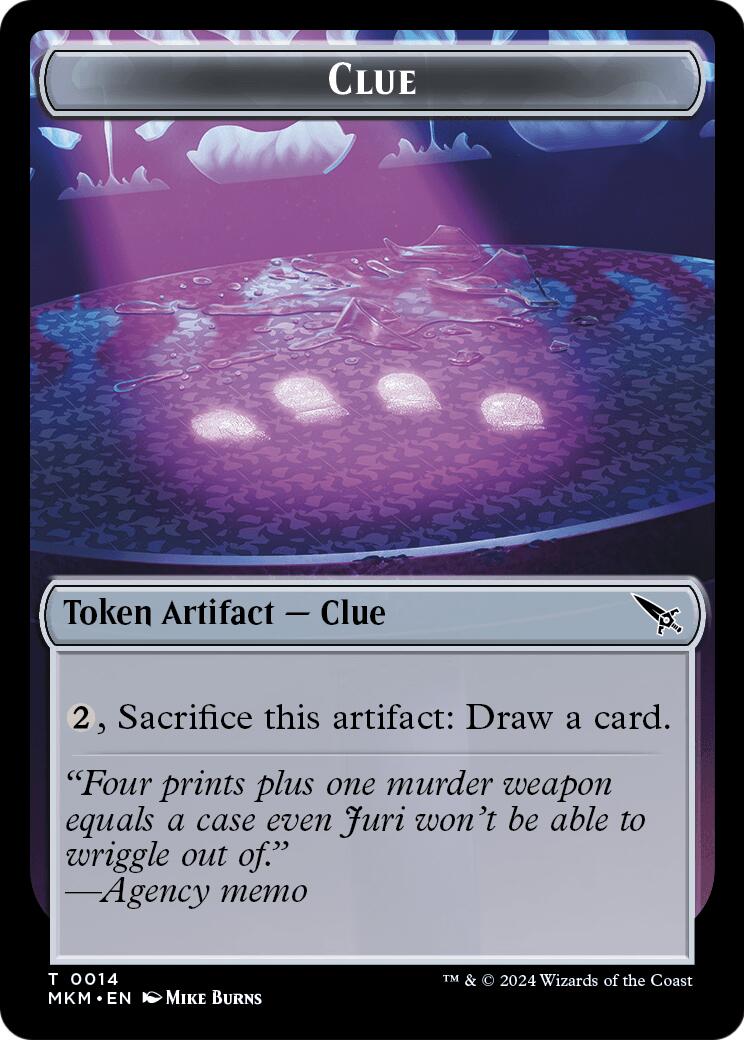 Food // Clue Token Double-Sided Token [Secrets of Strixhaven Tokens] | Devastation Store