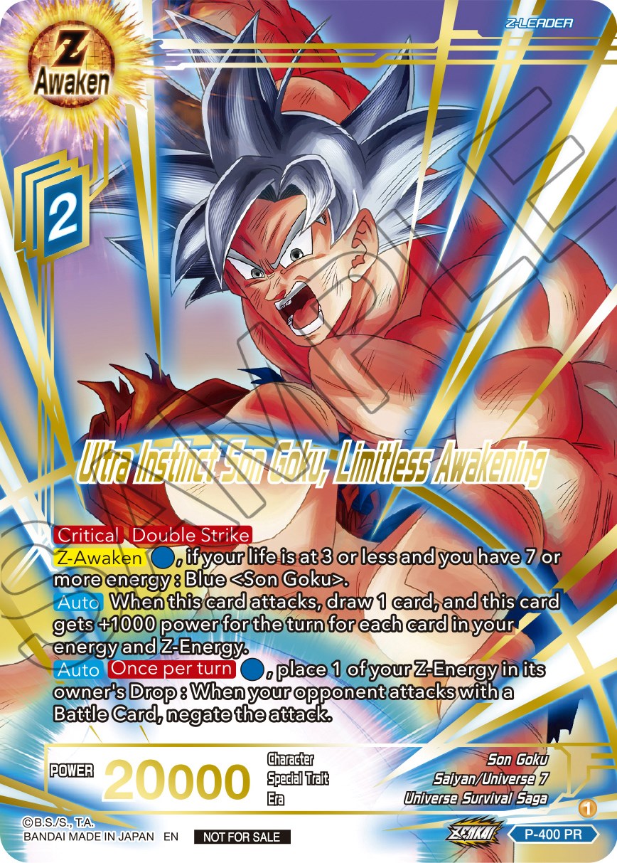 Ultra Instinct Son Goku, Limitless Awakening (Gold-Stamped) (P-400) [Promotion Cards] | Devastation Store