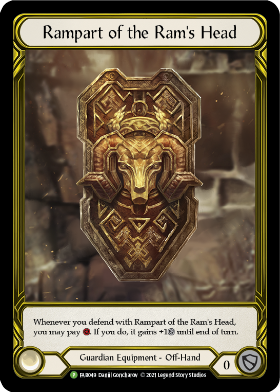 Rampart of the Ram's Head (Golden) [FAB049] (Promo)  Cold Foil | Devastation Store