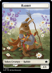 Rabbit // Rabbit Double-Sided Token [Bloomburrow Tokens] | Devastation Store