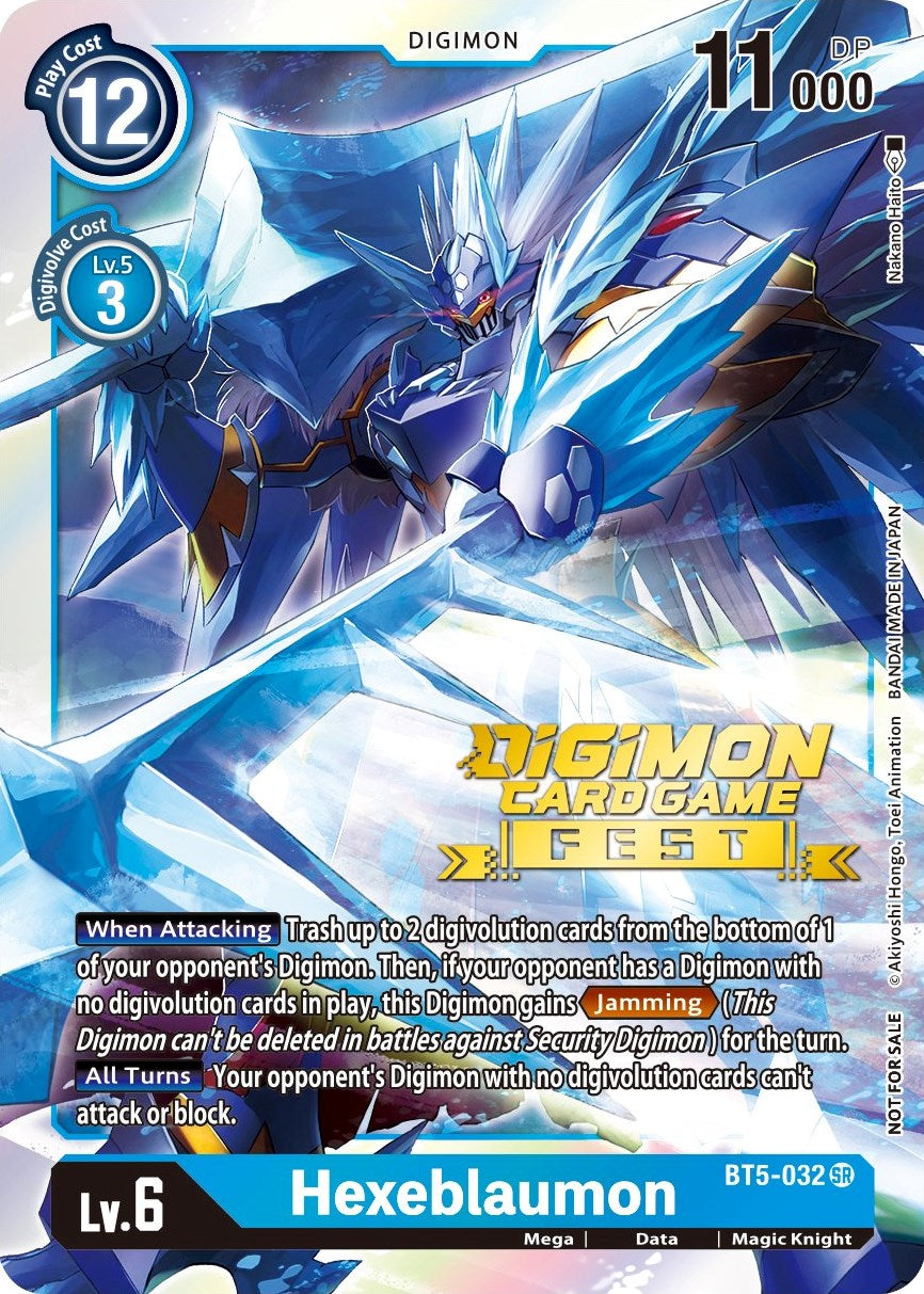Hexeblaumon [BT5-032] (Digimon Card Game Fest 2022) [Battle of Omni Promos] | Devastation Store