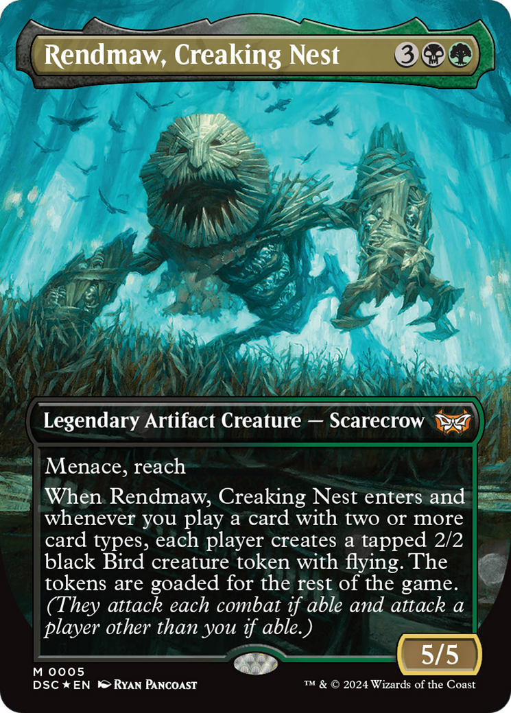 Rendmaw, Creaking Nest (Borderless) [Duskmourn: House of Horror Commander] | Devastation Store