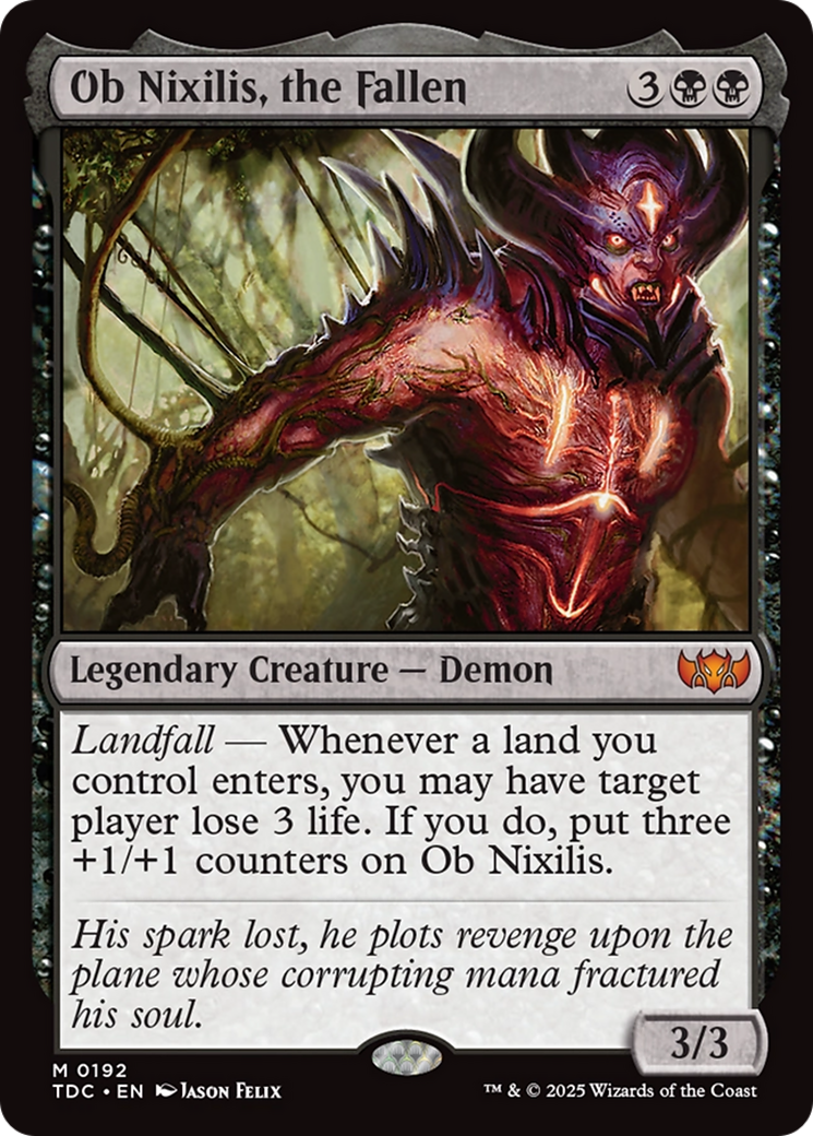 Ob Nixilis, the Fallen [Tarkir: Dragonstorm Commander] | Devastation Store