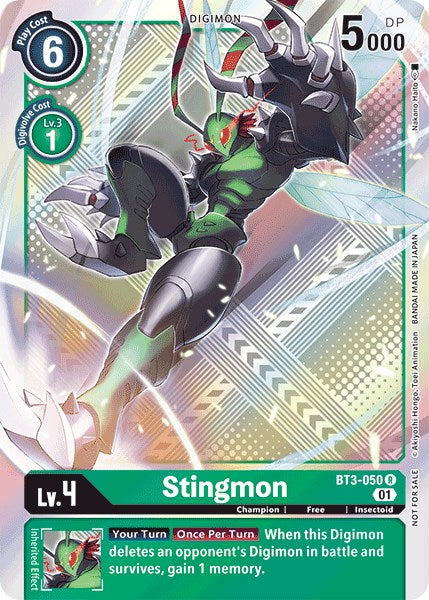 Stingmon [BT3-050] (Official Tournament Pack Vol.4) [Release Special Booster Promos] | Devastation Store