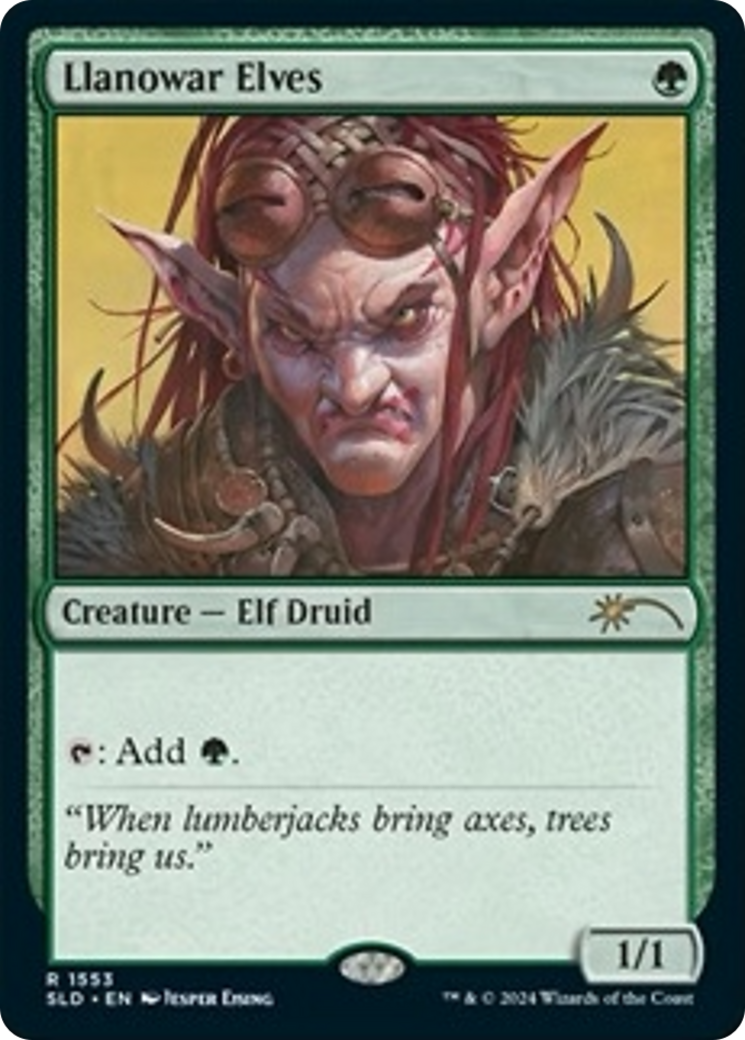 Llanowar Elves (1553) (Rainbow Foil) [Secret Lair Drop Series] | Devastation Store