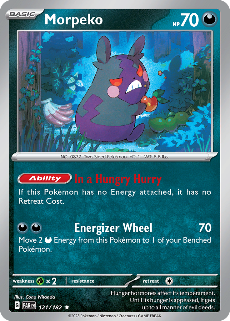 Morpeko (121/182) [Scarlet & Violet: Paradox Rift] | Devastation Store