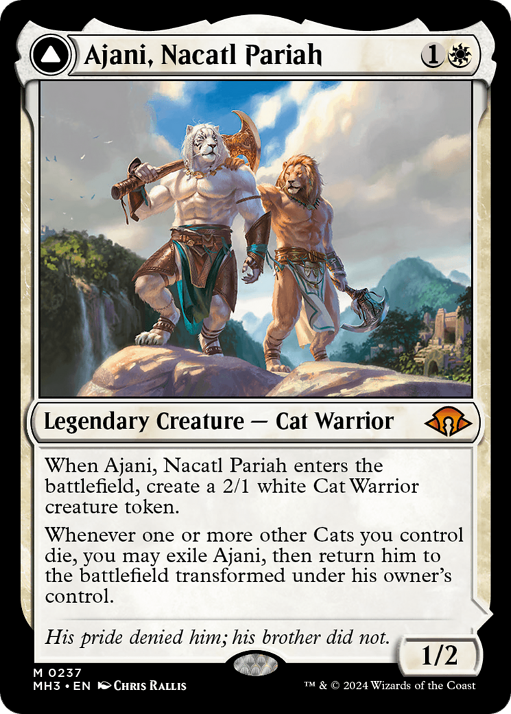 Ajani, Nacatl Pariah // Ajani, Nacatl Avenger [Modern Horizons 3] | Devastation Store