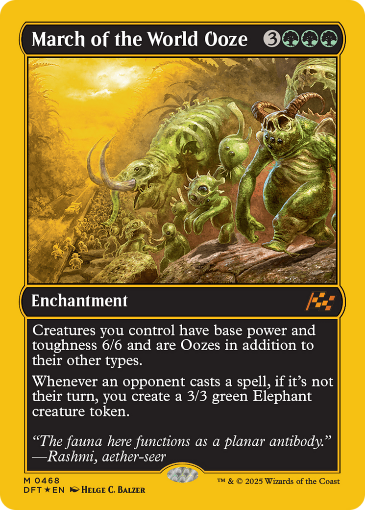 March of the World Ooze (First-Place Foil) [Aetherdrift] | Devastation Store