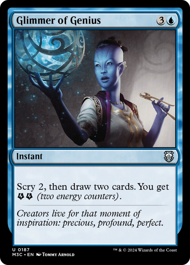 Glimmer of Genius (Ripple Foil) [Modern Horizons 3 Commander] | Devastation Store