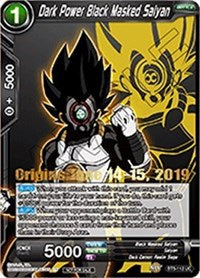 Dark Power Black Masked Saiyan (Origins 2019) (BT5-112_PR) [Tournament Promotion Cards] | Devastation Store