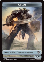 Elemental (0007) // Golem (0014) Double-Sided Token [Edge of Eternities Commander Tokens] | Devastation Store