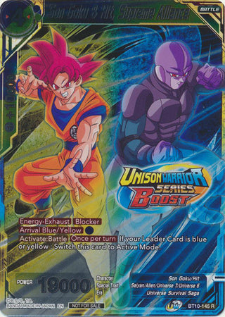 Son Goku & Hit, Supreme Alliance (Event Pack 08) (Alternate Foil) (BT10-145) [Tournament Promotion Cards] | Devastation Store