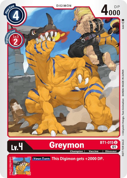 Greymon [BT1-015] (Tamer Party Vol. 3) [Release Special Booster Promos] | Devastation Store