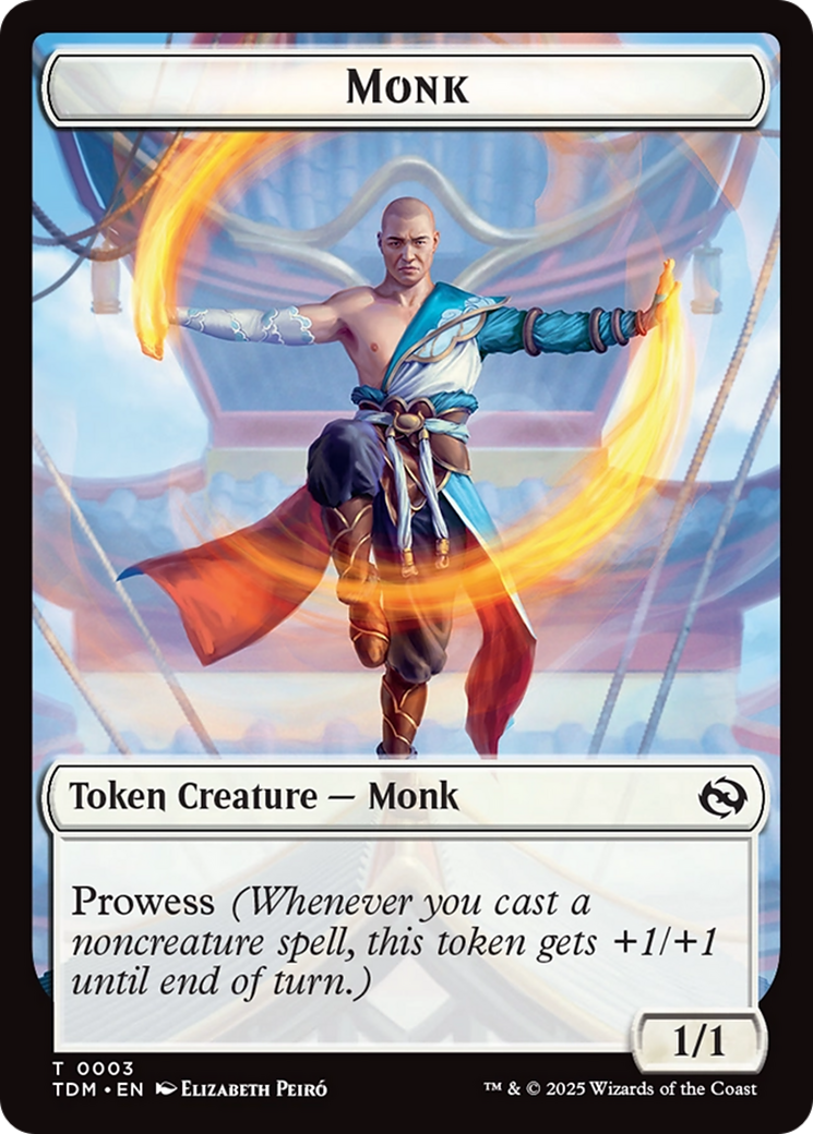 Copy // Monk Double-Sided Token [Tarkir: Dragonstorm Tokens] | Devastation Store