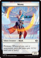 Elemental (0027) // Monk Double-Sided Token [Tarkir: Dragonstorm Commander Tokens] | Devastation Store