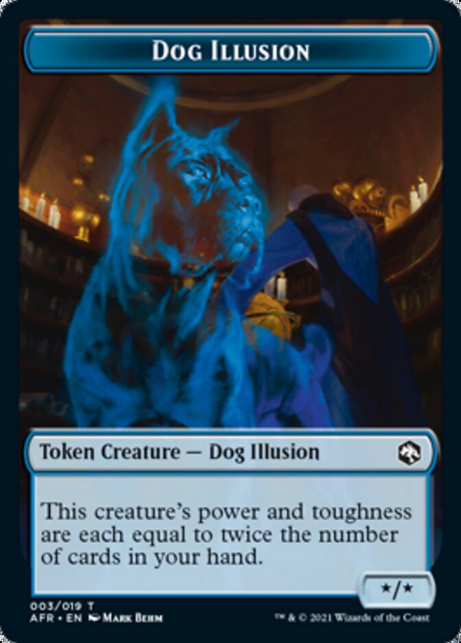 Dog Illusion // Guenhwyvar Double-Sided Token [Dungeons & Dragons: Adventures in the Forgotten Realms Tokens] | Devastation Store