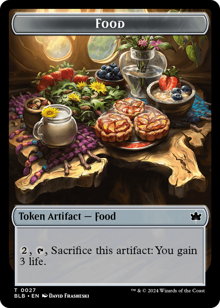 Food // Pawpatch Recruit Double-Sided Token [Bloomburrow Tokens] | Devastation Store