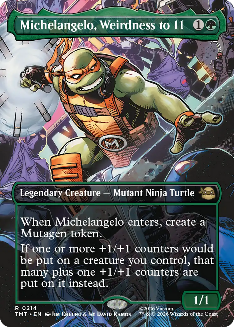 Michelangelo, Weirdness to 11 (Borderless) [Teenage Mutant Ninja Turtles] - Devastation Store | Devastation Store