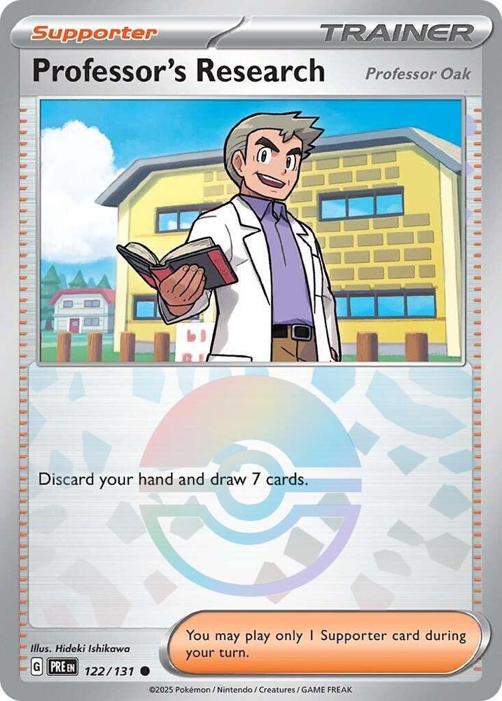 Professor's Research (122/131) [Professor Oak] (Poke Ball Pattern) [Scarlet & Violet: Prismatic Evolutions] | Devastation Store