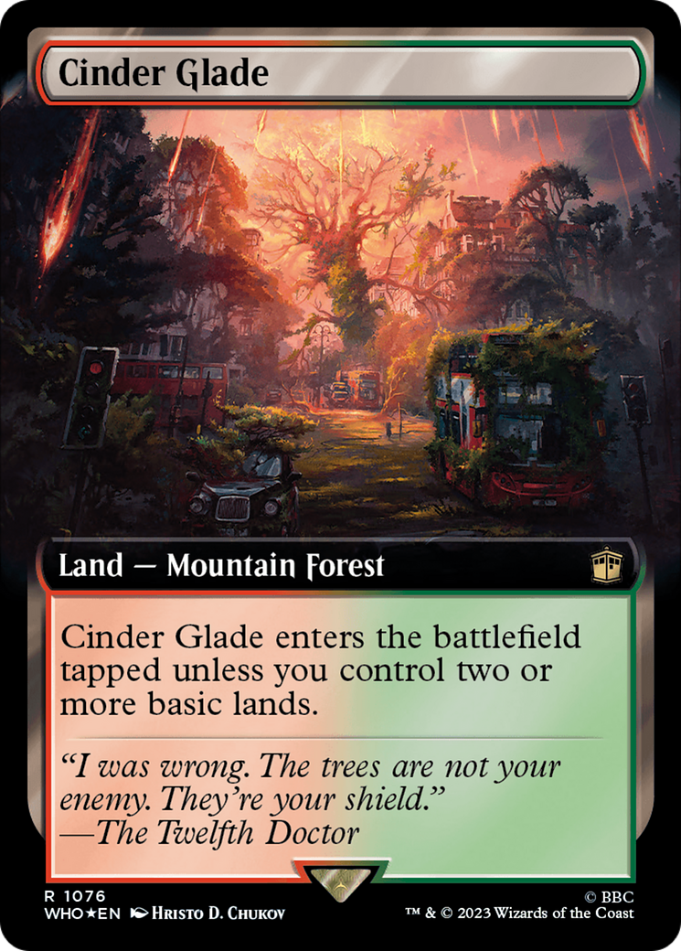 Cinder Glade (Extended Art) (Surge Foil) [Doctor Who] | Devastation Store