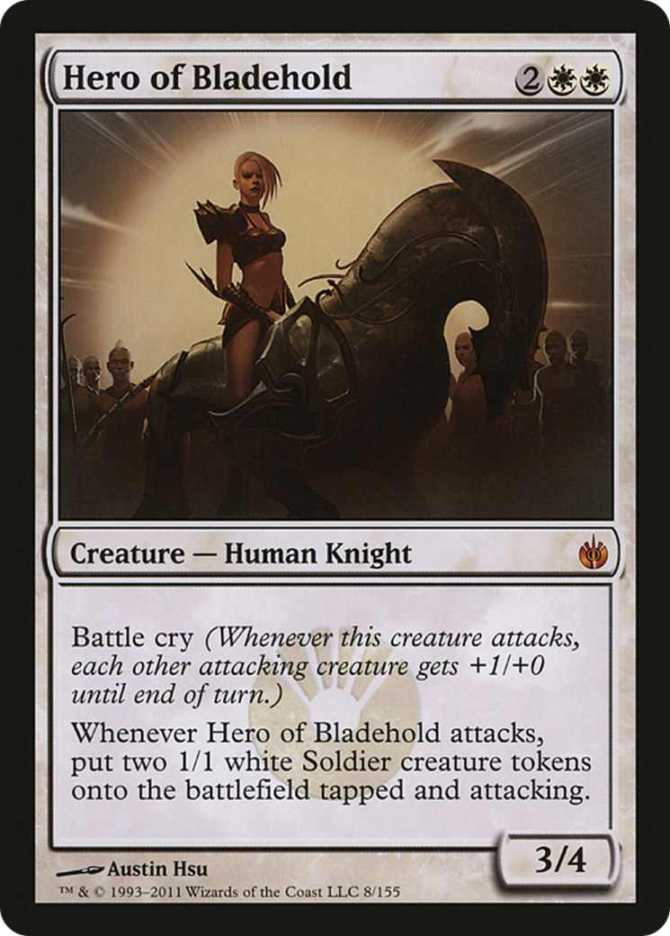 Hero of Bladehold (Mirrodin Besieged) (Oversized) [Oversize Cards] | Devastation Store