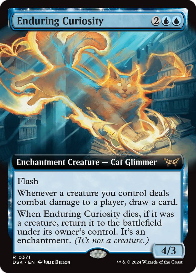 Enduring Curiosity (Extended Art) [Duskmourn: House of Horror] | Devastation Store