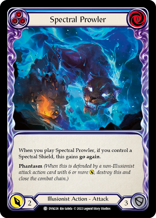 Spectral Prowler (Blue) [DYN226] (Dynasty)  Rainbow Foil | Devastation Store