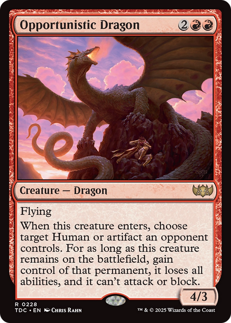 Opportunistic Dragon [Tarkir: Dragonstorm Commander] | Devastation Store