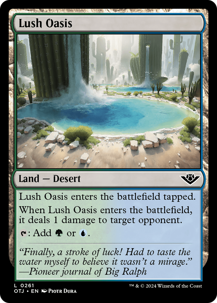 Lush Oasis [Outlaws of Thunder Junction] | Devastation Store