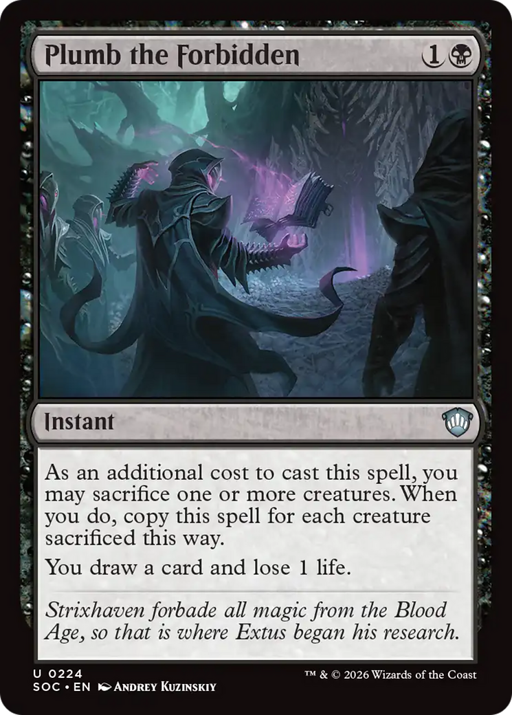 Plumb the Forbidden [Secrets of Strixhaven Commander] | Devastation Store