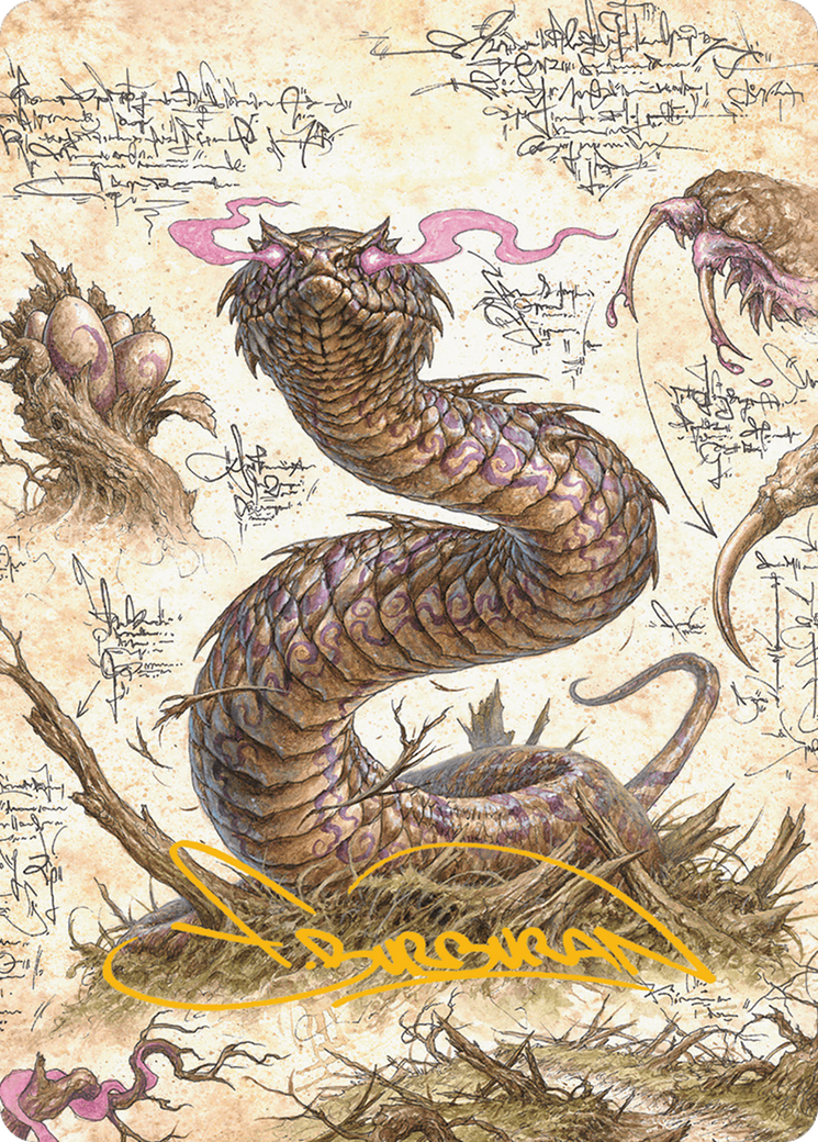 Rottenmouth Viper Art Card (Gold-Stamped Signature) [Bloomburrow Art Series] | Devastation Store